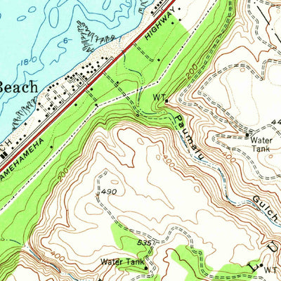 United States Geological Survey Waimea, HI (1952, 24000-Scale) digital map