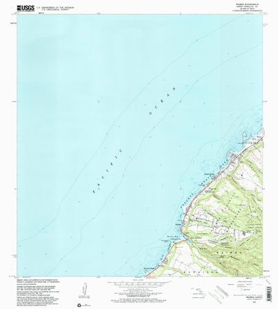 United States Geological Survey Waimea, HI (1983, 24000-Scale) digital map