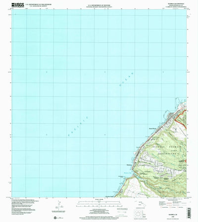 United States Geological Survey Waimea, HI (1998, 24000-Scale) digital map