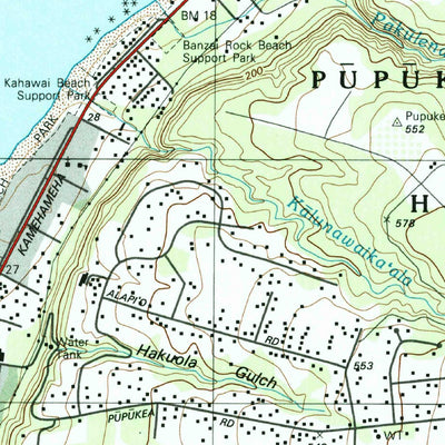 United States Geological Survey Waimea, HI (1998, 24000-Scale) digital map
