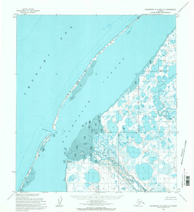 United States Geological Survey Wainwright A-6 And A-7, AK (1955, 63360-Scale) digital map