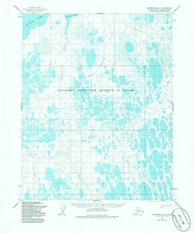 United States Geological Survey Wainwright B-1, AK (1955, 63360-Scale) digital map