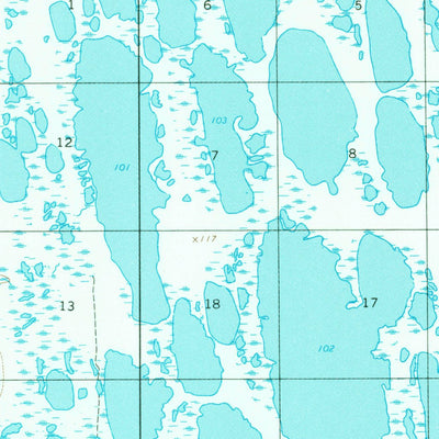 United States Geological Survey Wainwright B-1, AK (1955, 63360-Scale) digital map