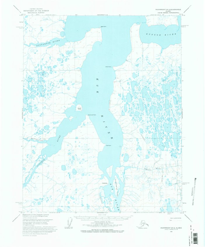 Wainwright B-2, AK (1955, 63360-Scale) Map by United States Geological ...