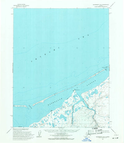 United States Geological Survey Wainwright B-4, AK (1955, 63360-Scale) digital map