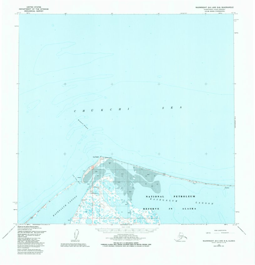 Wainwright B5 And B6, AK (1955, 63360Scale) Map by United States Geological Survey Avenza Maps