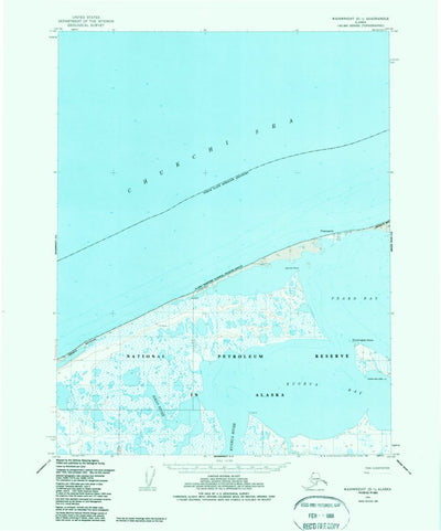 United States Geological Survey Wainwright D-1, AK (1955, 63360-Scale) digital map