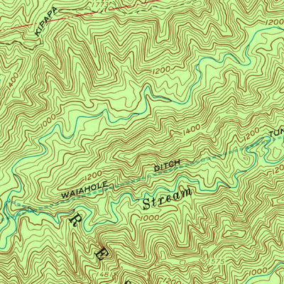 United States Geological Survey Waipahu, HI (1968, 24000-Scale) digital map