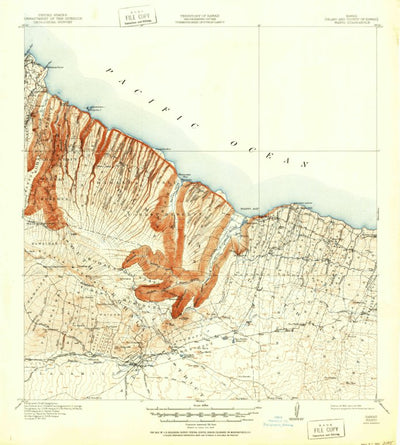 United States Geological Survey Waipio, HI (1916, 62500-Scale) digital map