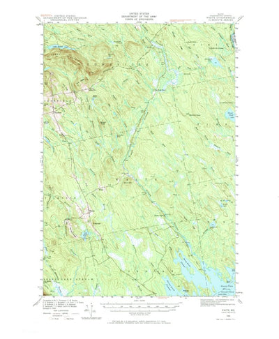 United States Geological Survey Waite, ME (1940, 62500-Scale) digital map