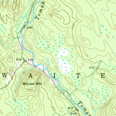 United States Geological Survey Waite, ME (1940, 62500-Scale) digital map