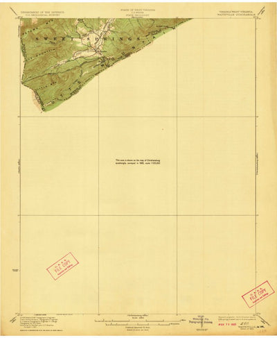 United States Geological Survey Waiteville, VA-WV (1923, 62500-Scale) digital map