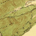 United States Geological Survey Waiteville, VA-WV (1923, 62500-Scale) digital map