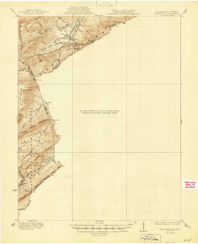 United States Geological Survey Waiteville, VA-WV (1944, 62500-Scale) digital map
