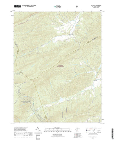 United States Geological Survey Waiteville, WV (2019, 24000-Scale) digital map