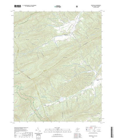 United States Geological Survey Waiteville, WV (2023, 24000-Scale) digital map