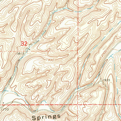 United States Geological Survey Waitsburg NW, WA (1967, 24000-Scale) digital map