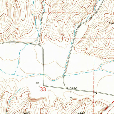 United States Geological Survey Waitsburg, WA (1967, 24000-Scale) digital map