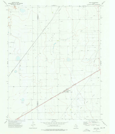 United States Geological Survey Waka, TX (1973, 24000-Scale) digital map