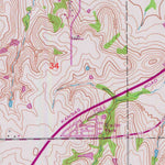 United States Geological Survey Wakarusa, KS (1955, 24000-Scale) digital map