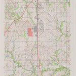 United States Geological Survey Wakarusa, KS (1983, 24000-Scale) digital map