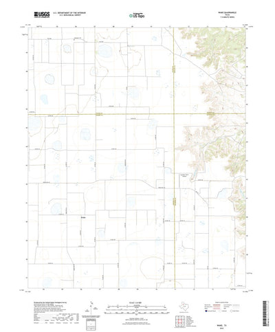 United States Geological Survey Wake, TX (2022, 24000-Scale) digital map
