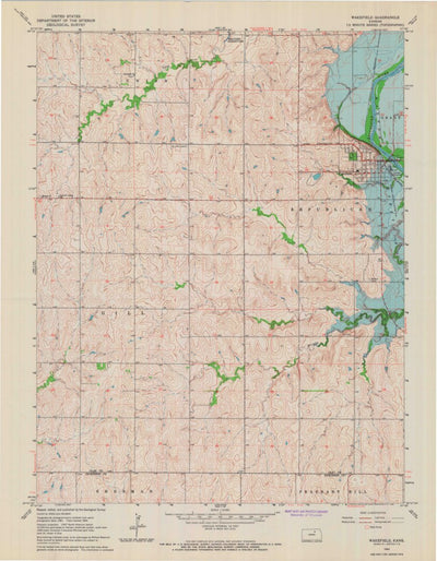United States Geological Survey Wakefield, KS (1964, 24000-Scale) digital map