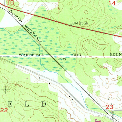 United States Geological Survey Wakefield, MI (1955, 24000-Scale) digital map
