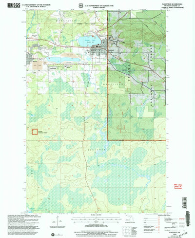 United States Geological Survey Wakefield, MI (1999, 24000-Scale) digital map
