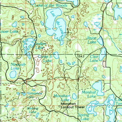 United States Geological Survey Wakefield, MI-WI (1990, 100000-Scale) digital map