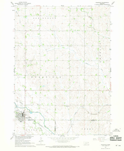 United States Geological Survey Wakefield, NE (1967, 24000-Scale) digital map