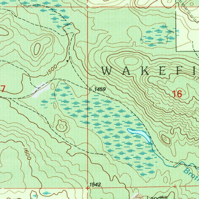 United States Geological Survey Wakefield NE, MI (1999, 24000-Scale) digital map