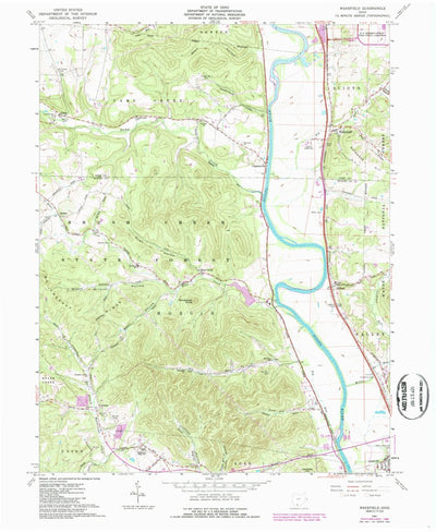United States Geological Survey Wakefield, OH (1961, 24000-Scale) digital map