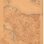United States Geological Survey Wakefield, VA-MD (1892, 62500-Scale) digital map