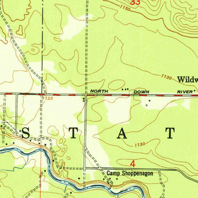 United States Geological Survey Wakeley Lake, MI (1951, 24000-Scale) digital map