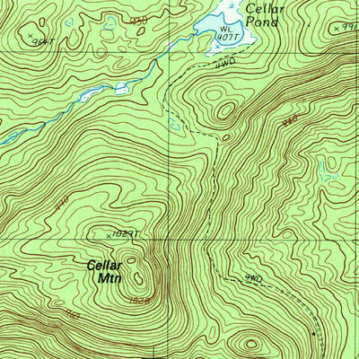 United States Geological Survey Wakely Mountain, NY (1990, 25000-Scale) digital map