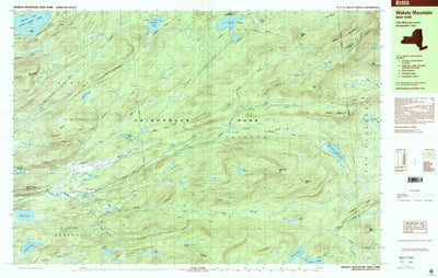 United States Geological Survey Wakely Mountain, NY (1997, 25000-Scale) digital map