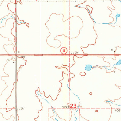 United States Geological Survey Wakita SE, OK (1968, 24000-Scale) digital map