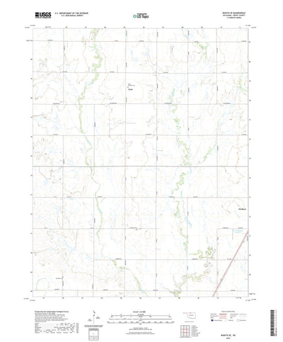 United States Geological Survey Wakita SE, OK (2022, 24000-Scale) digital map