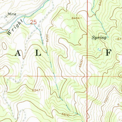 United States Geological Survey Wakley Peak, ID (1968, 24000-Scale) digital map