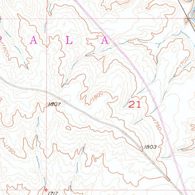 United States Geological Survey Wakpala, SD (1956, 24000-Scale) digital map