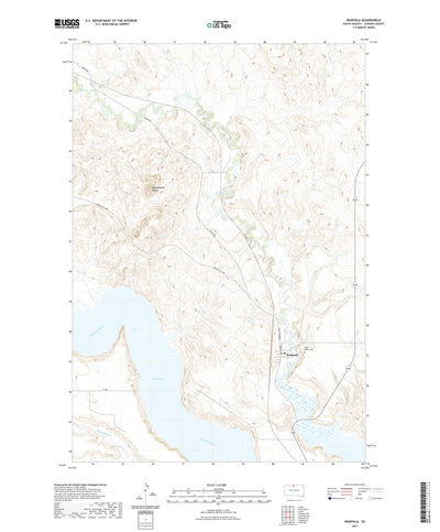 United States Geological Survey Wakpala, SD (2021, 24000-Scale) digital map