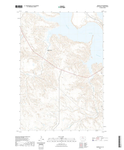 United States Geological Survey Wakpala SE, SD (2021, 24000-Scale) digital map