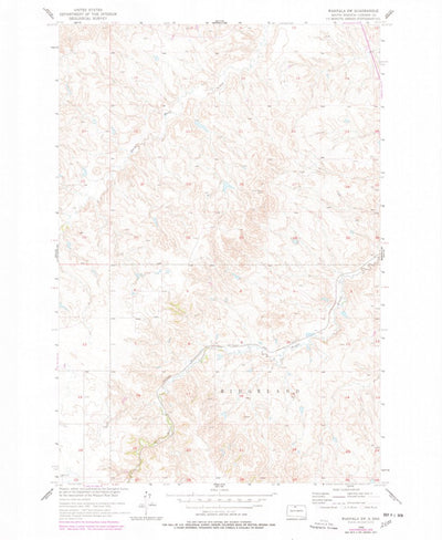 United States Geological Survey Wakpala SW, SD (1956, 24000-Scale) digital map