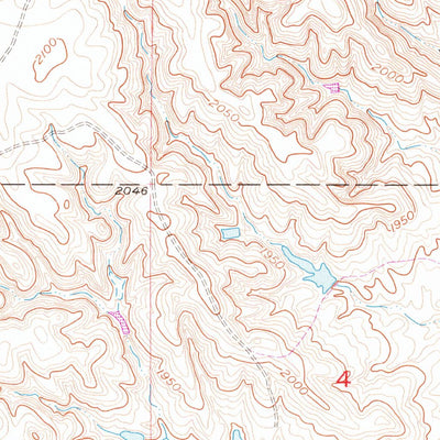 United States Geological Survey Wakpala SW, SD (1956, 24000-Scale) digital map