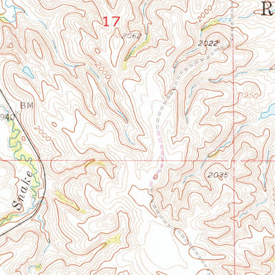 United States Geological Survey Wakpala SW, SD (1956, 24000-Scale) digital map