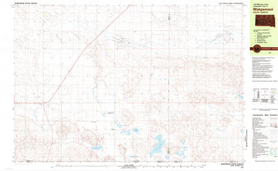 United States Geological Survey Wakpamani, SD (1981, 25000-Scale) digital map