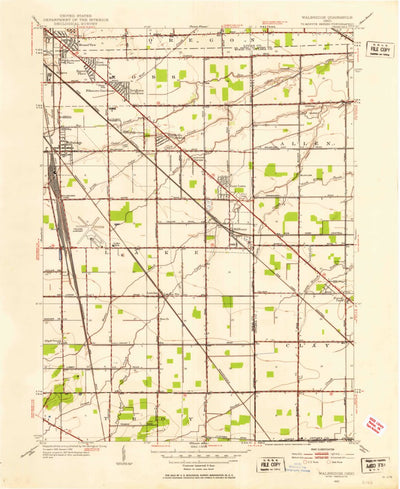 United States Geological Survey Walbridge, OH (1952, 24000-Scale) digital map