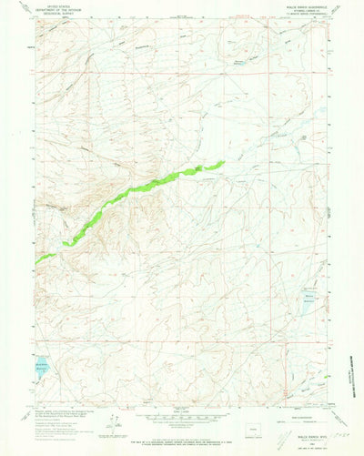 United States Geological Survey Walck Ranch, WY (1961, 24000-Scale) digital map