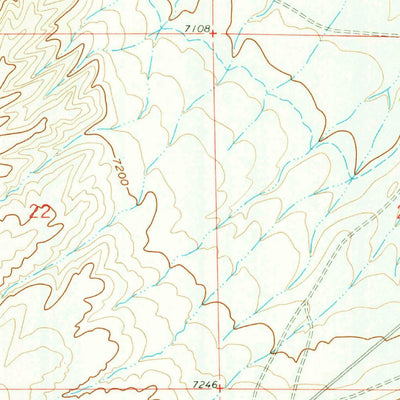 United States Geological Survey Walck Ranch, WY (1961, 24000-Scale) digital map